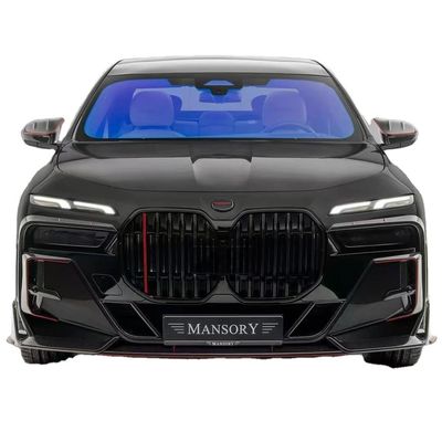 BMW 7シリーズ カーボンファイバーボディキット 7シリーズ アップグレードされたMSYスタイルのカーボンファイバーフロントリップディフューザー スポイラーボディキット