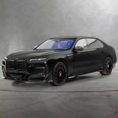 BMW 7シリーズ カーボンファイバーボディキット 7シリーズ アップグレードされたMSYスタイルのカーボンファイバーフロントリップディフューザー スポイラーボディキット