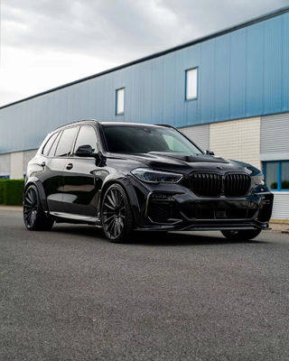 BMW X5 G05 F95 カーボンファイバー ワイドボディキット X5 G05 F95 カーボンファイバー フロント リップ ディフューザー スポイラー ワイドボディキット