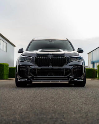BMW X5 G05 F95 カーボンファイバー ワイドボディキット X5 G05 F95 カーボンファイバー フロント リップ ディフューザー スポイラー ワイドボディキット