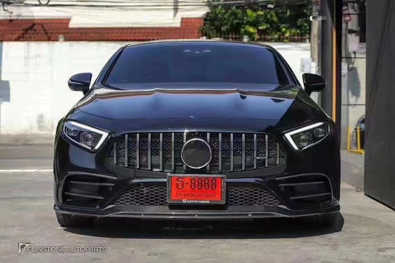 販売2018-2022年 メルセデス CLS300 CLS350 W257 カーボンファイバーボディキット CLS カーボンファイバー フロントスクープ スポイラー 後部ディフューザー