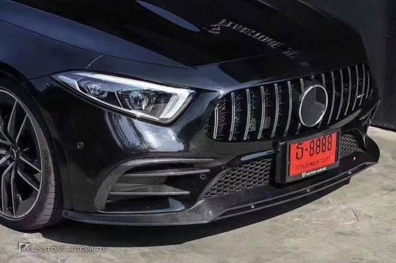 販売2018-2022年 メルセデス CLS300 CLS350 W257 カーボンファイバーボディキット CLS カーボンファイバー フロントスクープ スポイラー 後部ディフューザー