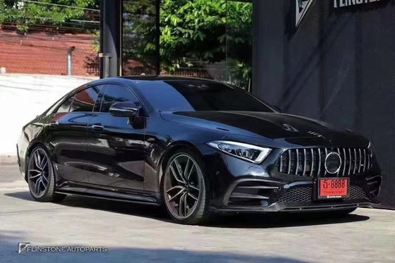 販売2018-2022年 メルセデス CLS300 CLS350 W257 カーボンファイバーボディキット CLS カーボンファイバー フロントスクープ スポイラー 後部ディフューザー