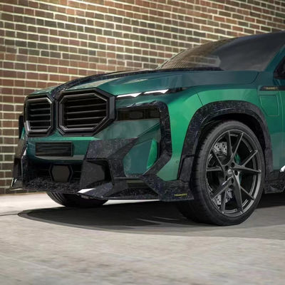 XM BMW ボディキット MSYスタイル カーボンファイバー フロント バンパー エアスポイラー フード ワイドボディキット