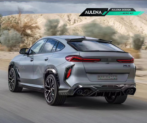 SUV BMW X6 ボディキット カーボンファイバー X6M フロント バンパー リップスプリッター サイドスポイラー