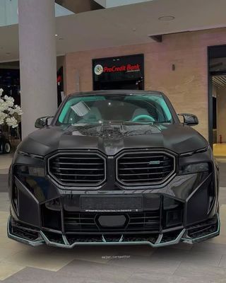 XM BMW ワイドボディキット カーボンファイバー フロントリップスポイラー 黒 BMW サイドスカート 輪弧