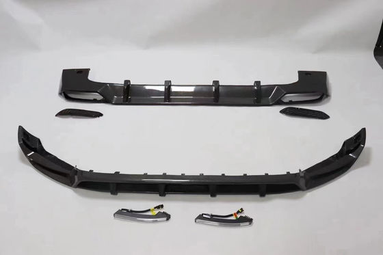 高品質の炭素繊維 W464 G500 G63 ボディキット W464 アップグレード トップカースタイル フロントショベル 後ろの唇スポイラー