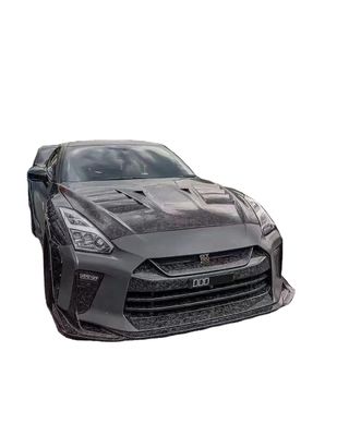 日産 GTR R35 カーボンファイバー ボディキット GTR トップスタイルアップグレード カーボンファイバー フロントとリア バンパー サイドスカート スポイラー