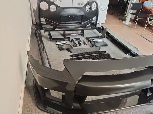 200MM ニッサン Gtr ボディキット 2008 - 2020 ニッサン フロント バンパー バンパー マシンカバー スポイラー