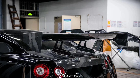 シルバー GTR ニッサン ボディキット LBスタイル スポイラー カー ダックテールフィン ボディキット スポイラー