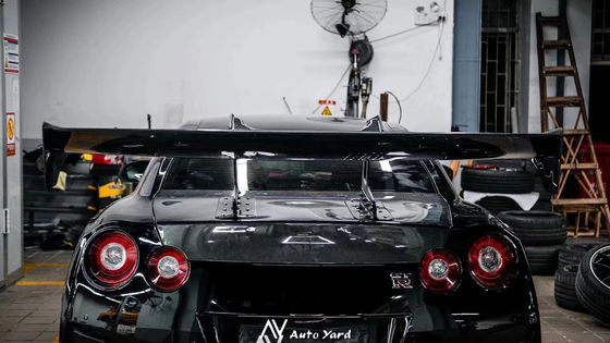 シルバー GTR ニッサン ボディキット LBスタイル スポイラー カー ダックテールフィン ボディキット スポイラー