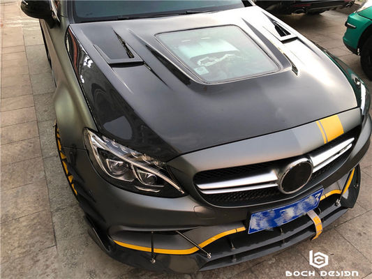 カーボンファイバーカバー ベンツC63クーペ カーボンファイバー素材 C63 カーボンファイバーフード フード エンジンフード