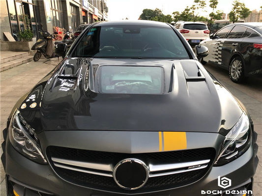カーボンファイバーカバー ベンツC63クーペ カーボンファイバー素材 C63 カーボンファイバーフード フード エンジンフード
