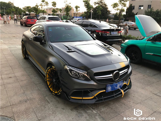 カーボンファイバーカバー ベンツC63クーペ カーボンファイバー素材 C63 カーボンファイバーフード フード エンジンフード