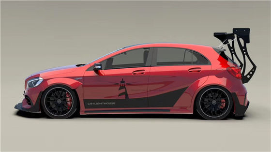 メルセデス AMG A45 カーボンファイバーボディキット A45 アップグレード トップスタイル フロントショベルディフューザースポイラー ワイドボディキット