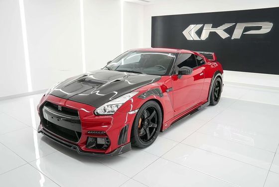 GTR R35 ニッサン ボディキット カーボンファイバー KPスタイル バンパースポイラー フロントワイドボディキット