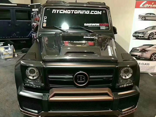 ベンツ Gクラス W463 W464 カーボンファイバー フード G500G55G63G350 IMP 透明スタイルの機蓋