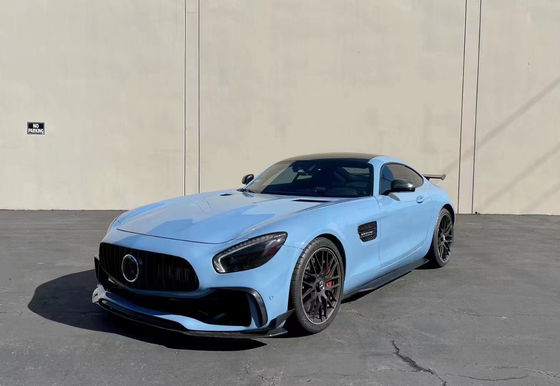 メルセデス AMG GT ボディキット AMG GT アップグレードされたPDスタイルのフロントバンパーディフューザースポイラーボディキット