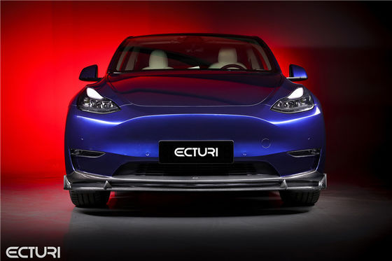 自動車部品 テスラ用カーボンファイバーボディキット モデルY モデルY 改良されたエクトリスタイル フロントショベルディフューザー スポイラーボディキット
