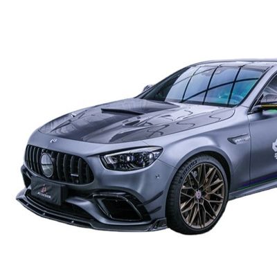 メルセデス E63S E63s カーボンファイバー フロントスクープ ディフューザー スポイラー カーボンファイバー フード