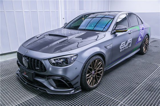 メルセデス E63S E63s カーボンファイバー フロントスクープ ディフューザー スポイラー カーボンファイバー フード