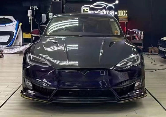 モデルSテスラボディキット 2017 - 2019 後部バンパースポイラー フードエンジン