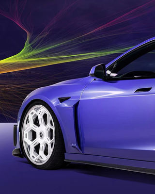 フォーススタイル テスラボディキット 2013 - 2016 テスラモデルS スポイラー フード サイドスカート