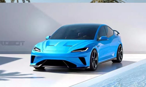 2024 修理 テスラ ボディキット カーボンファイバーモデル3 スポイラー ロボットスタイル フロント・アンド・リア・バンパー