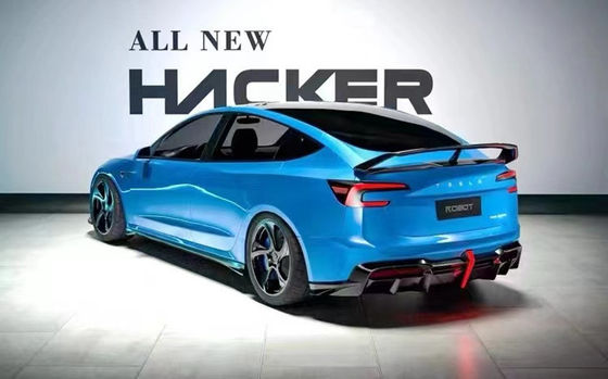 2024 修理 テスラ ボディキット カーボンファイバーモデル3 スポイラー ロボットスタイル フロント・アンド・リア・バンパー