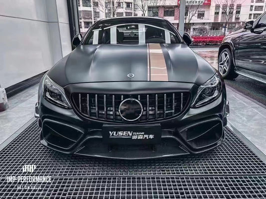 メルセデス C63 C63S カッペ ボディキット C63 C63S カッペ アップグレードされたIMPスタイル フロントとリア バンパースポイラー ボディキット