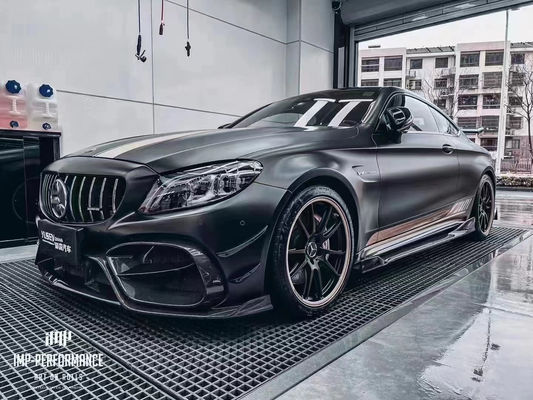 メルセデス C63 C63S カッペ ボディキット C63 C63S カッペ アップグレードされたIMPスタイル フロントとリア バンパースポイラー ボディキット