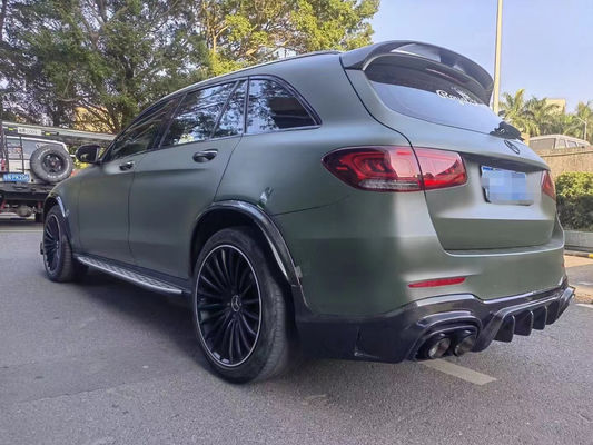 メルセデス・ベンツ GLC63 カーボンファイバーボディキット GLC63 アップグレードされたBSスタイル カーボンファイバー フロントリップディフューザー スポイラーボディキット