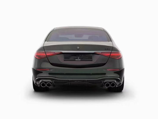 メルセデス Sクラス W223 S400 S450 カーボンファイバーボディキット W223 メイバッハ バススタイルのアップグレード フロントショベルディフューザースポイラー