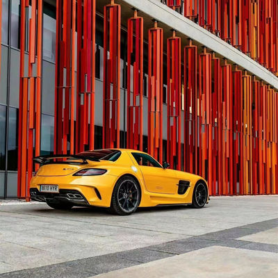 メルセデス SLS R197 カーボンファイバー ボディキット SLS アップグレード ブラックシリーズ スタイリング フロントとリア バンパー スポイラー フード
