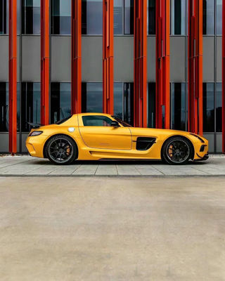 メルセデス SLS R197 カーボンファイバー ボディキット SLS アップグレード ブラックシリーズ スタイリング フロントとリア バンパー スポイラー フード