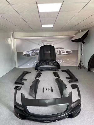 メルセデス SLS R197 カーボンファイバー ボディキット SLS アップグレード ブラックシリーズ スタイリング フロントとリア バンパー スポイラー フード
