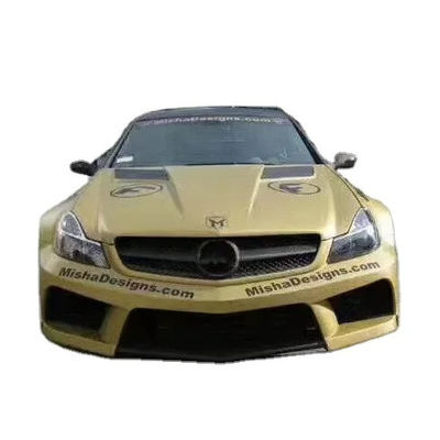 メルセデス SL R230 ワイドボディキット SL R230 改良されたミシャスタイル フロントとリア バンパースポイラー ワイドボディキット