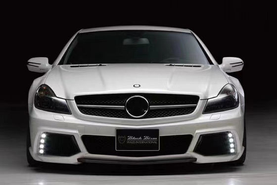 メルセデス SL R230 ワイドボディキット SL R230 アップグレードされたWDスタイル フロントとリア バンパースポイラー ワイドボディキット