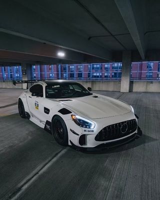 メルセデス AMG GT カーボンファイバー ワイドボディキット AMG GT 改良 CBE スタイル フロント リップ ディフューザー スポイラー ワイドボディキット